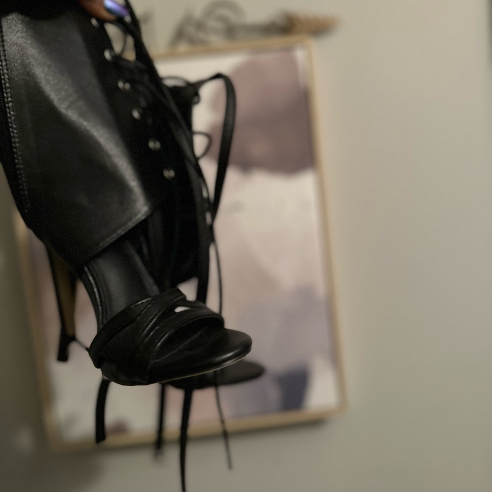Cute black heels. New size 36